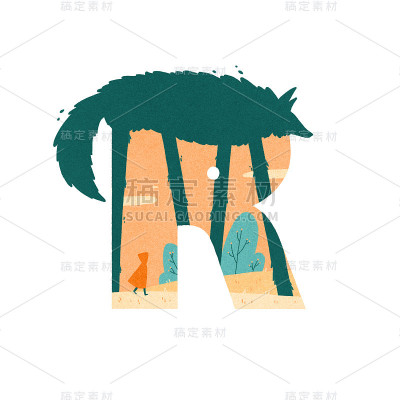 字母R:小红帽