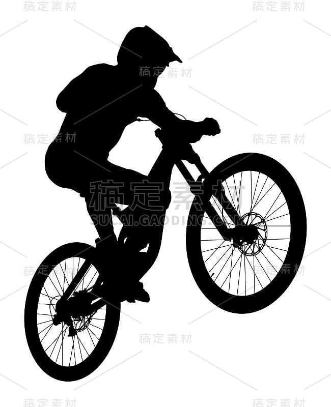 跳跃运动员，骑手MTB