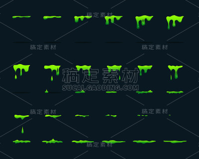 滴酸关键帧动画。矢量图片设置