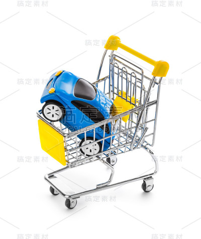 购物车里的玩具车