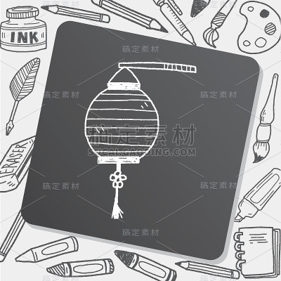 中国彩灯涂鸦
