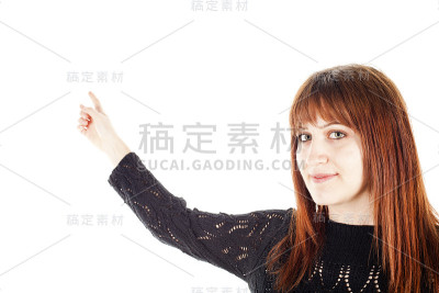 年轻女子复制空间
