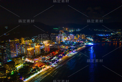 晚上度假城市