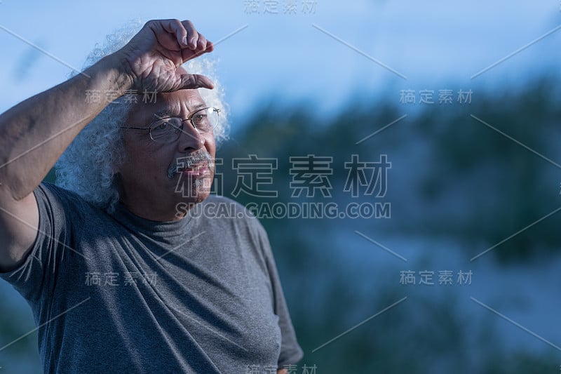 一个拉丁成熟男人的肖像