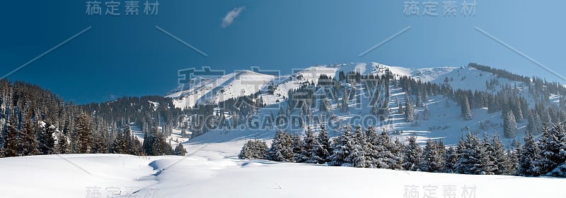 雪山的冬天