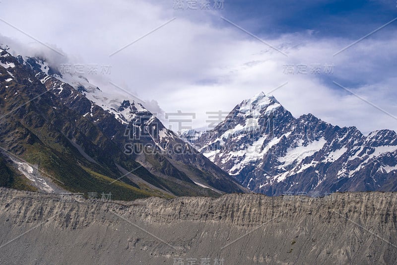 新西兰库克山国家公园的风景