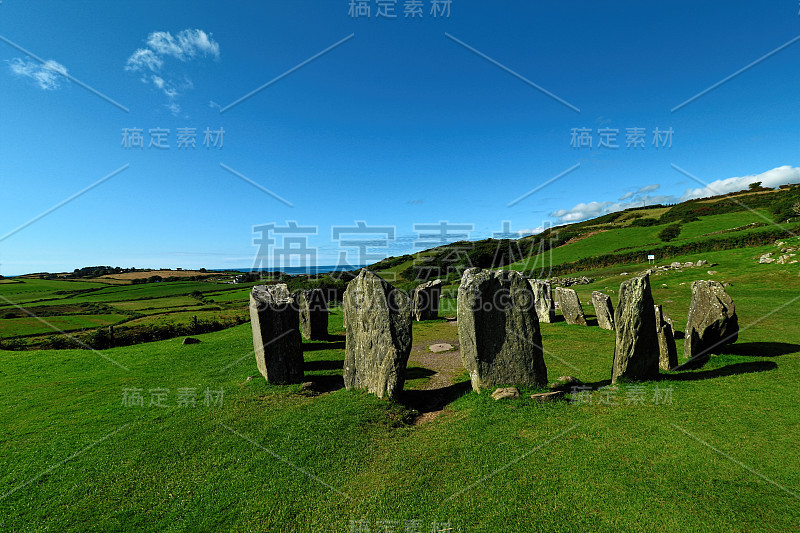 爱尔兰科克郡的Drombeg Stone Circle