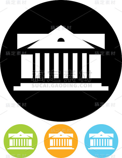 矢量图标-历史建筑