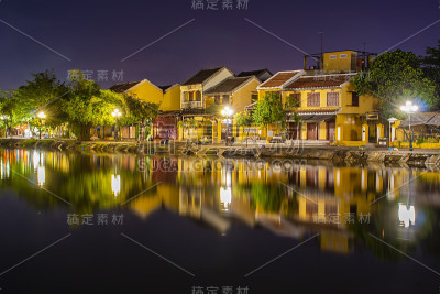 夜景会安古镇。