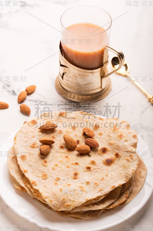 自制的chapati(印度面包)