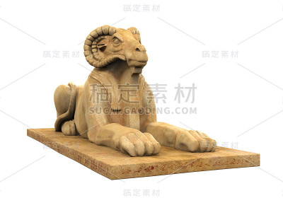 埃及公羊头狮身人面像