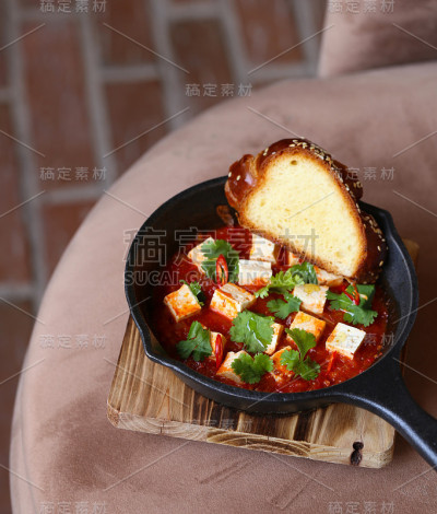 豆腐芝士番茄酱