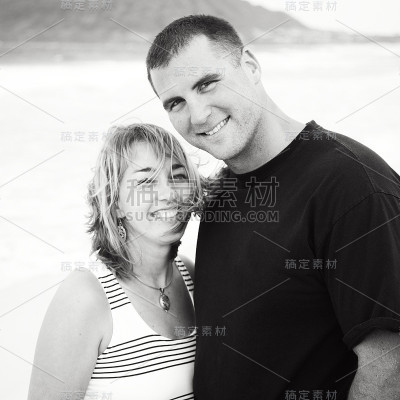 一对幸福的夫妇的肖像