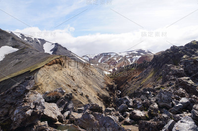 Landmannalaugar国家公园山谷，冰岛。
