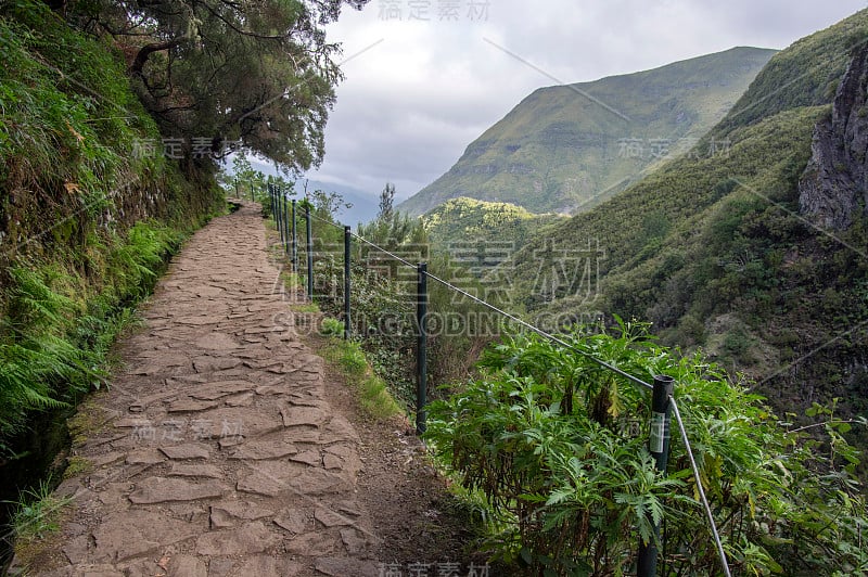 勒瓦达里斯科，旅游徒步小径，拉巴克，马德拉岛，葡萄牙