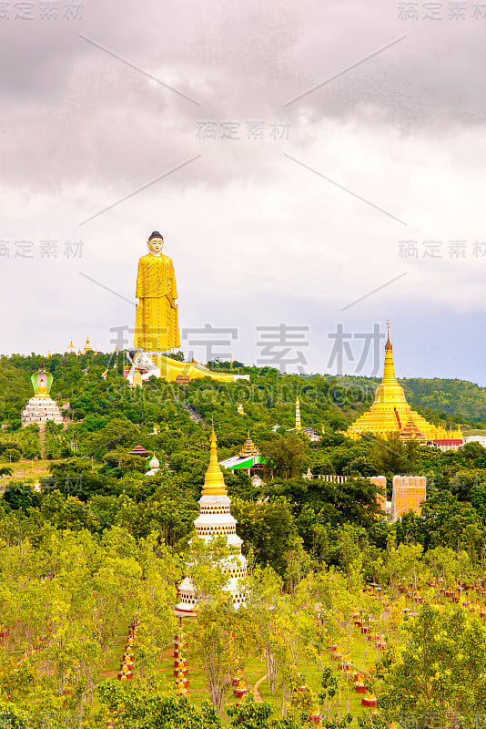 缅甸实皆区蒙育瓦乡摩哈菩提树塔堂，著名的佛教地区和寺院。