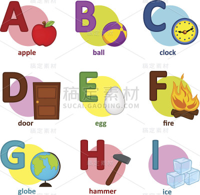 从A到I的字母表