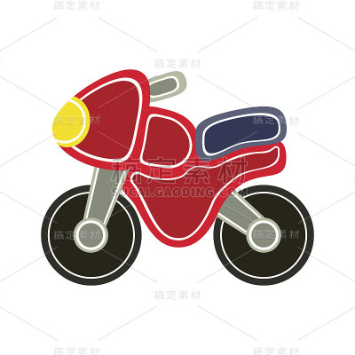卡通小摩托车