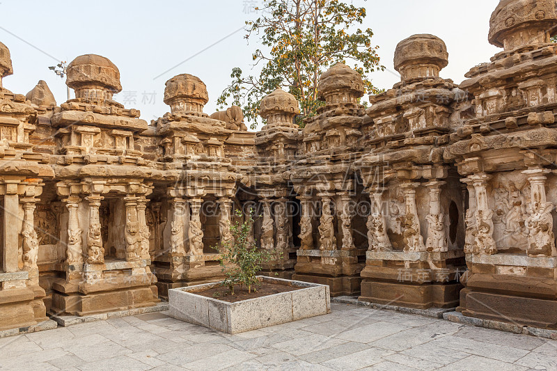 内观古寺庙Kanchipuram Kailasanathar庙