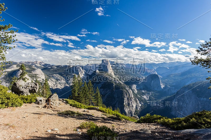 约塞米蒂国家公园，半圆顶全景