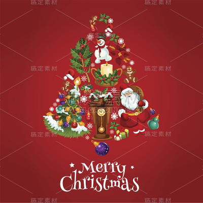 新年快乐的广告球海报