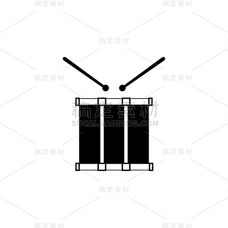 鼓图标。元素游乐园概念和web应用程序。图标用于网站设计和开发，应用程序开发。溢价图标