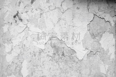 有磨损和裂缝的墙体碎片