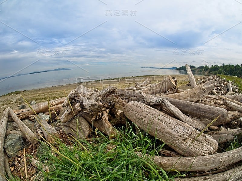 岛看海滩