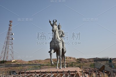 焦特布尔的Rao Jodha雕像