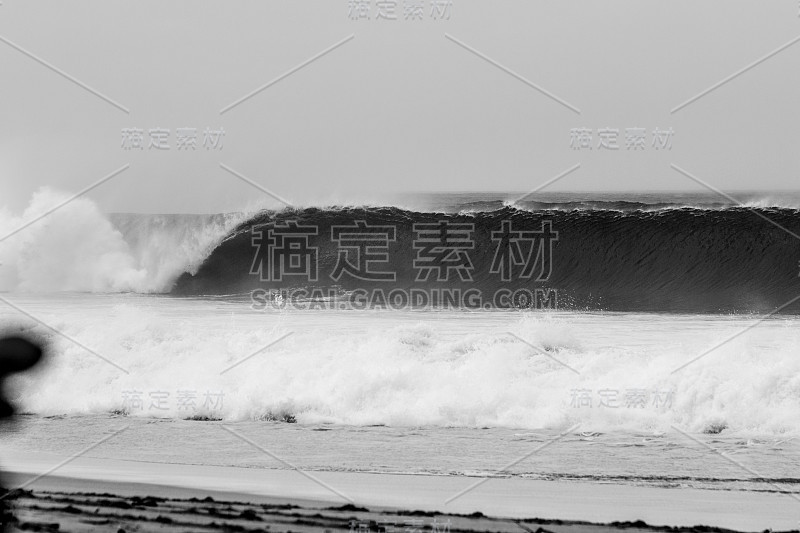 夏威夷瓦胡岛北岸的海浪