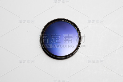滤镜镜头相机在白色背景