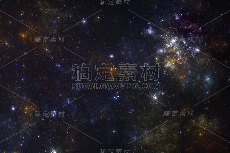 深空星场，梦幻宇宙插图