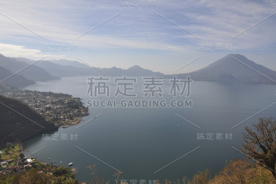 湖Atitlan、危地马拉
