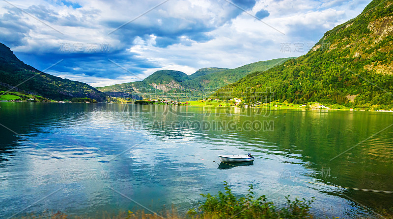 索格尼峡湾全景，挪威最美丽的峡湾之一