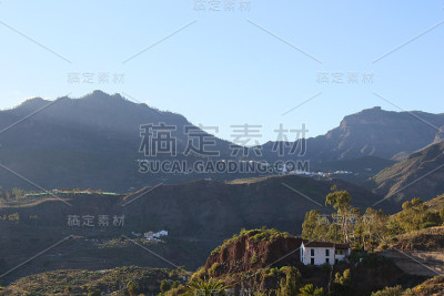 大加那利岛南部的山脉