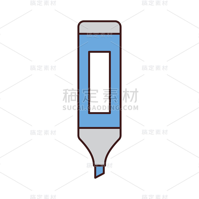 荧光笔隔离图标