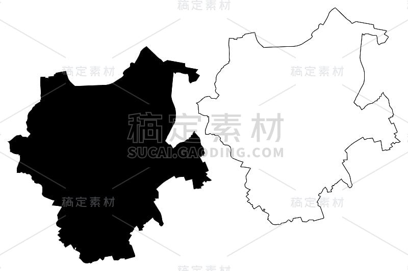 门兴格拉德巴赫城市地图