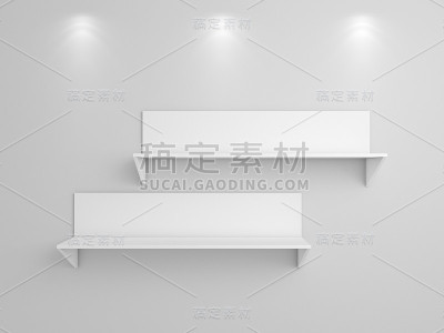 现代空书架