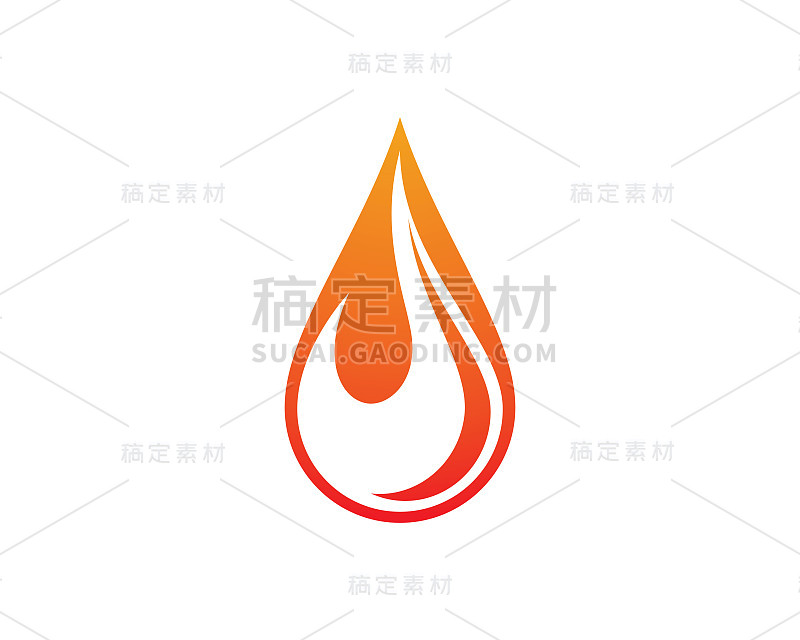 Fire symbol vector icon illustration