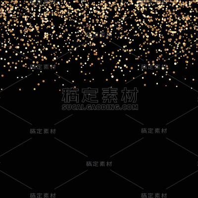 向量豪华黑色背景与金色火花向量eps10