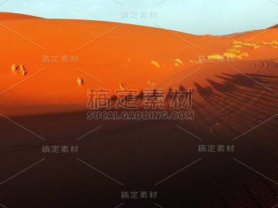 Erg Chebbi, Merzouga，撒哈拉沙漠，摩洛哥。