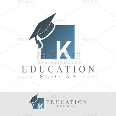 教育初始字母K图标设计