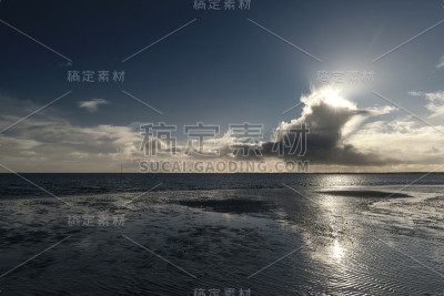 在德国的北弗里斯兰岛