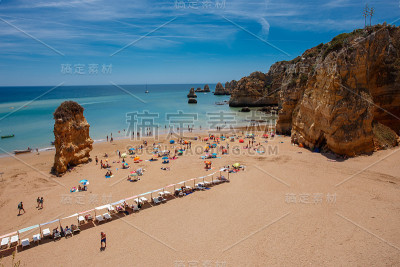 夏天海滩场景