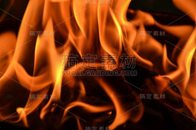 烧烤的火焰