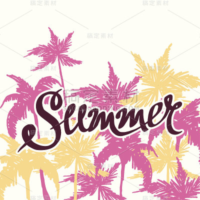 夏季手绘背景