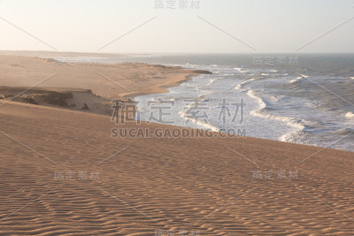 哥伦比亚拉瓜希拉的海岸线