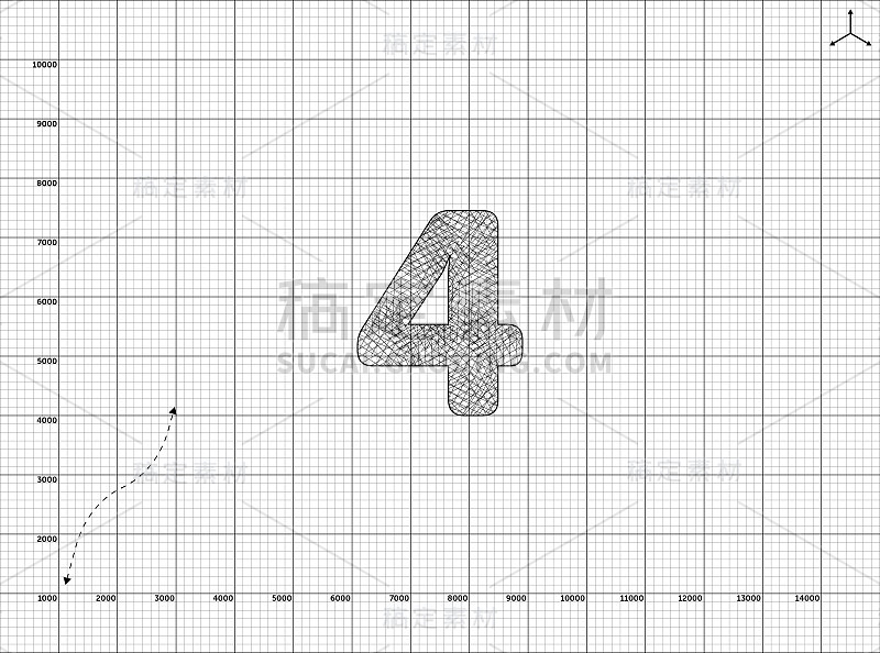 纸张艺术4数字插图