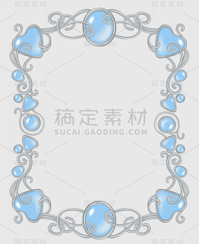 杰姆斯框架温柔的蓝色模板