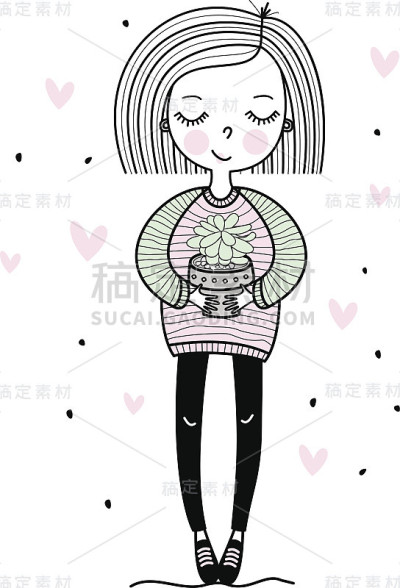 可爱多汁的女孩